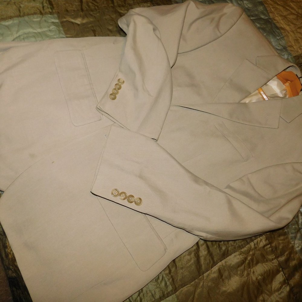 Nautica 100% Silk Blazer / Khaki